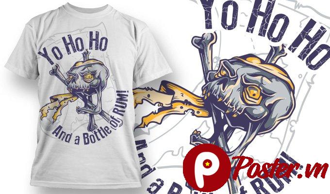 Thiết kế áo thể thao vector hải tặc