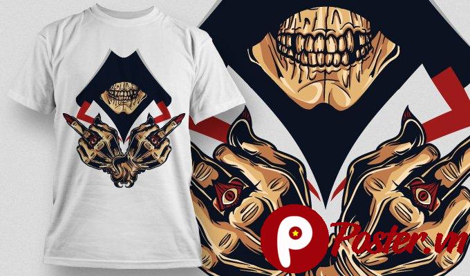 Thiết kế áo thun đầu lâu cá tính