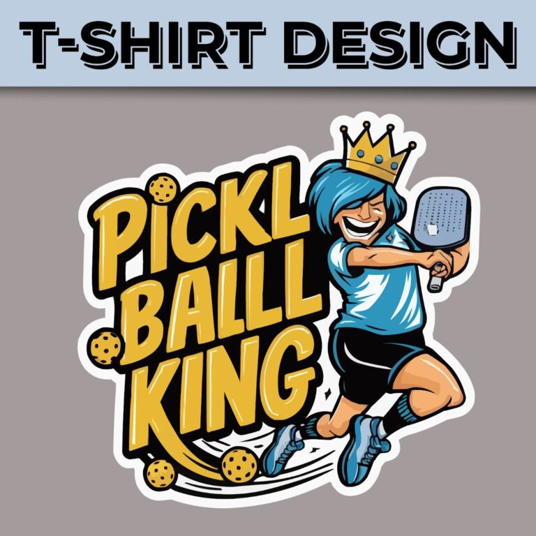 Thiết kế áo thun Pickleball King