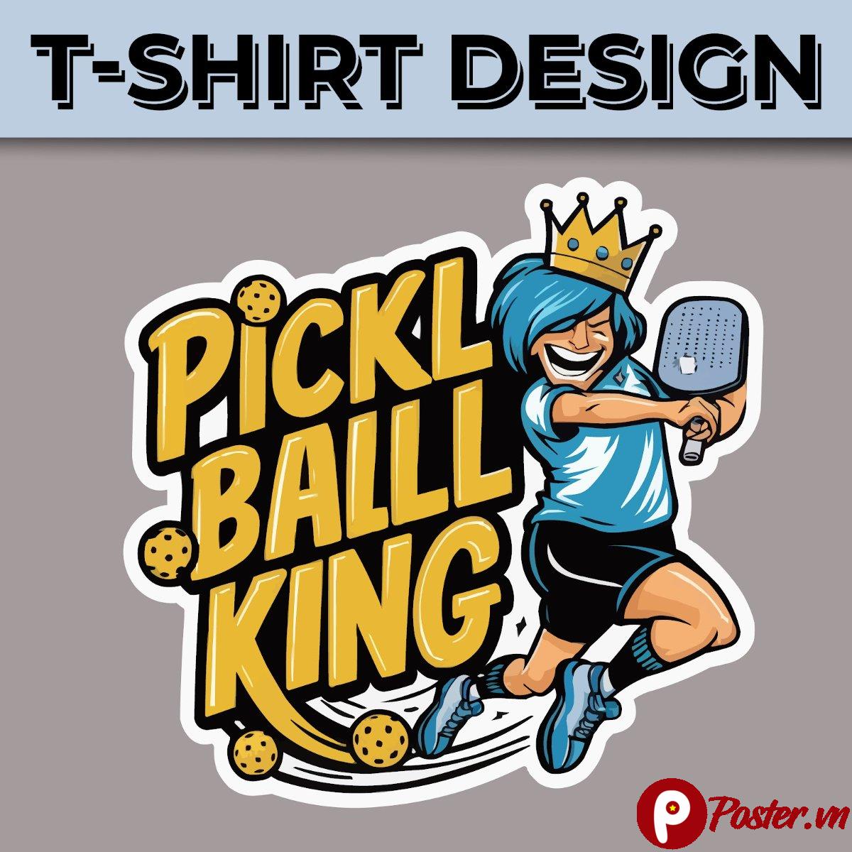 Thiết kế áo thun Pickleball King