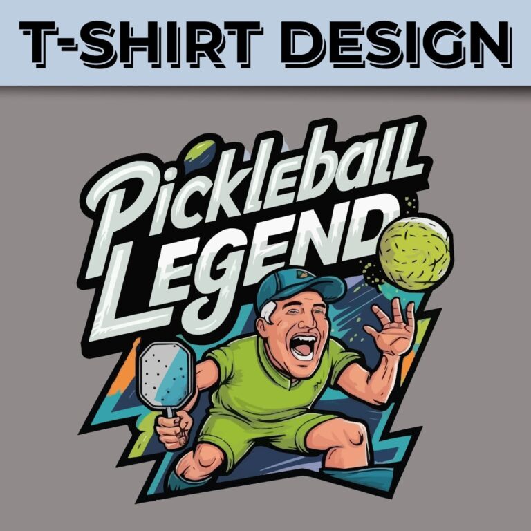Thiết kế áo thun Pickleball Legend