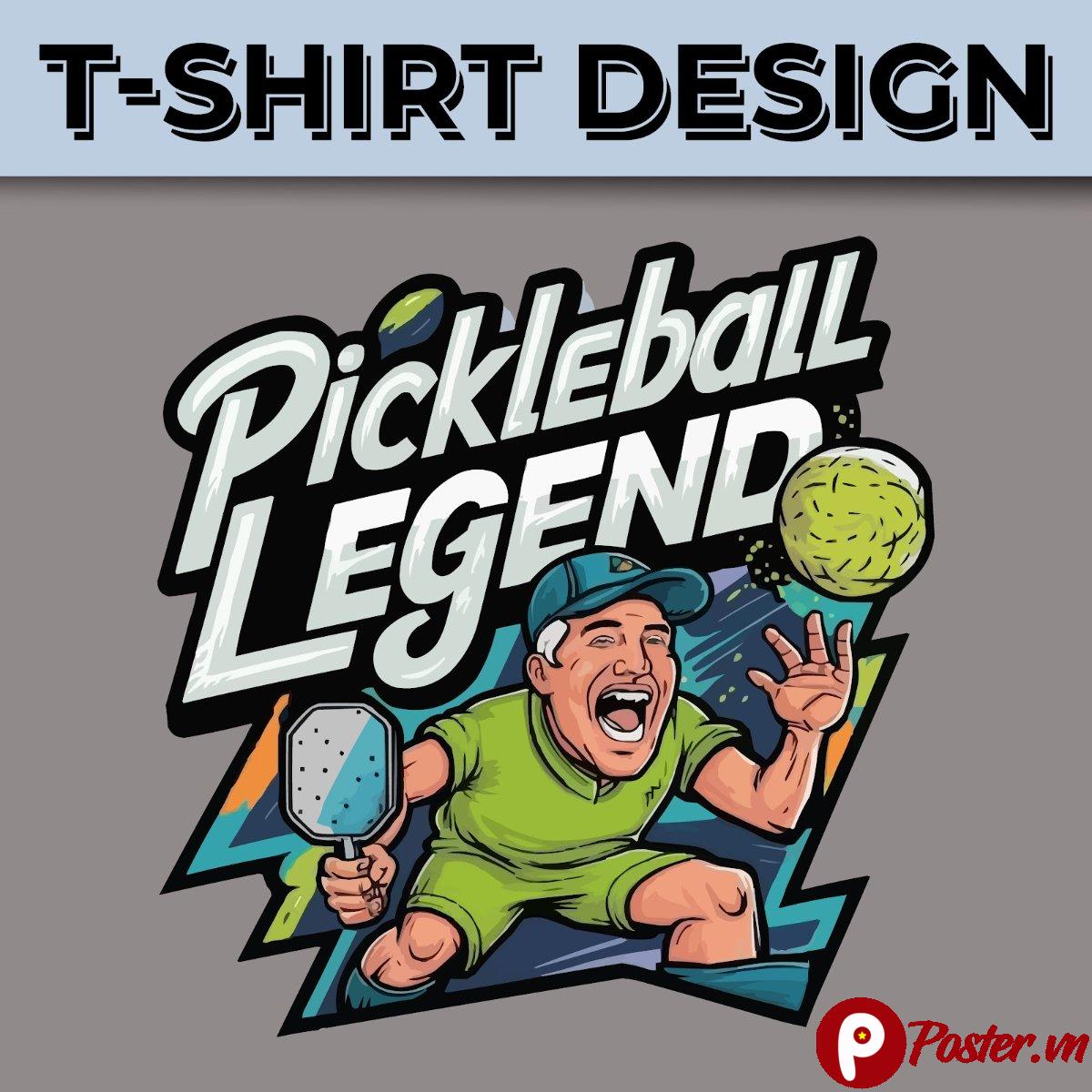 Thiết kế áo thun Pickleball Legend