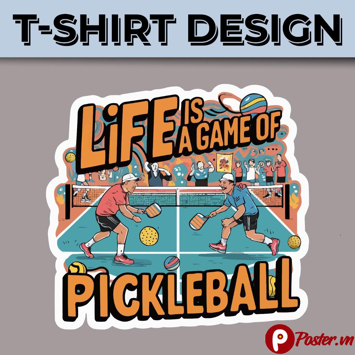 Thiết kế áo thun Pickleball