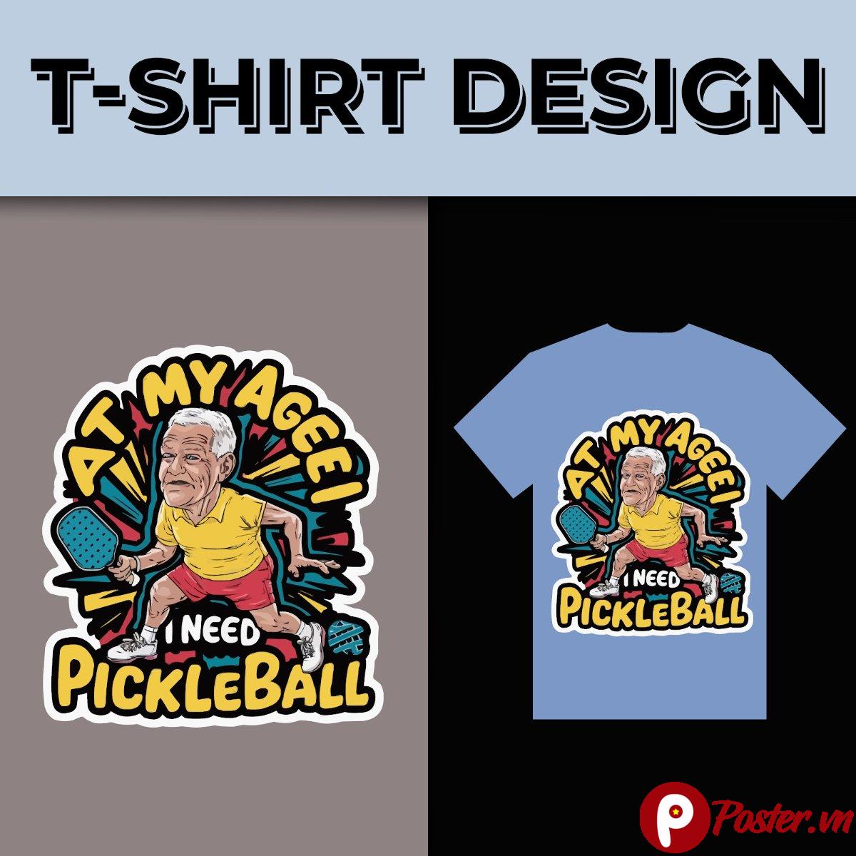 Thiết kế áo thun Pickleball