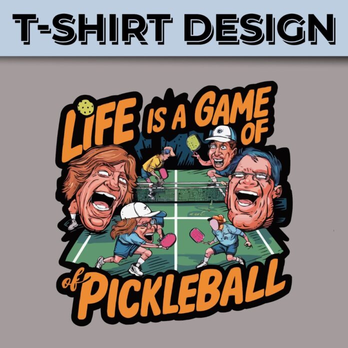 Thiết kế áo thun Pickleball vui nhộn