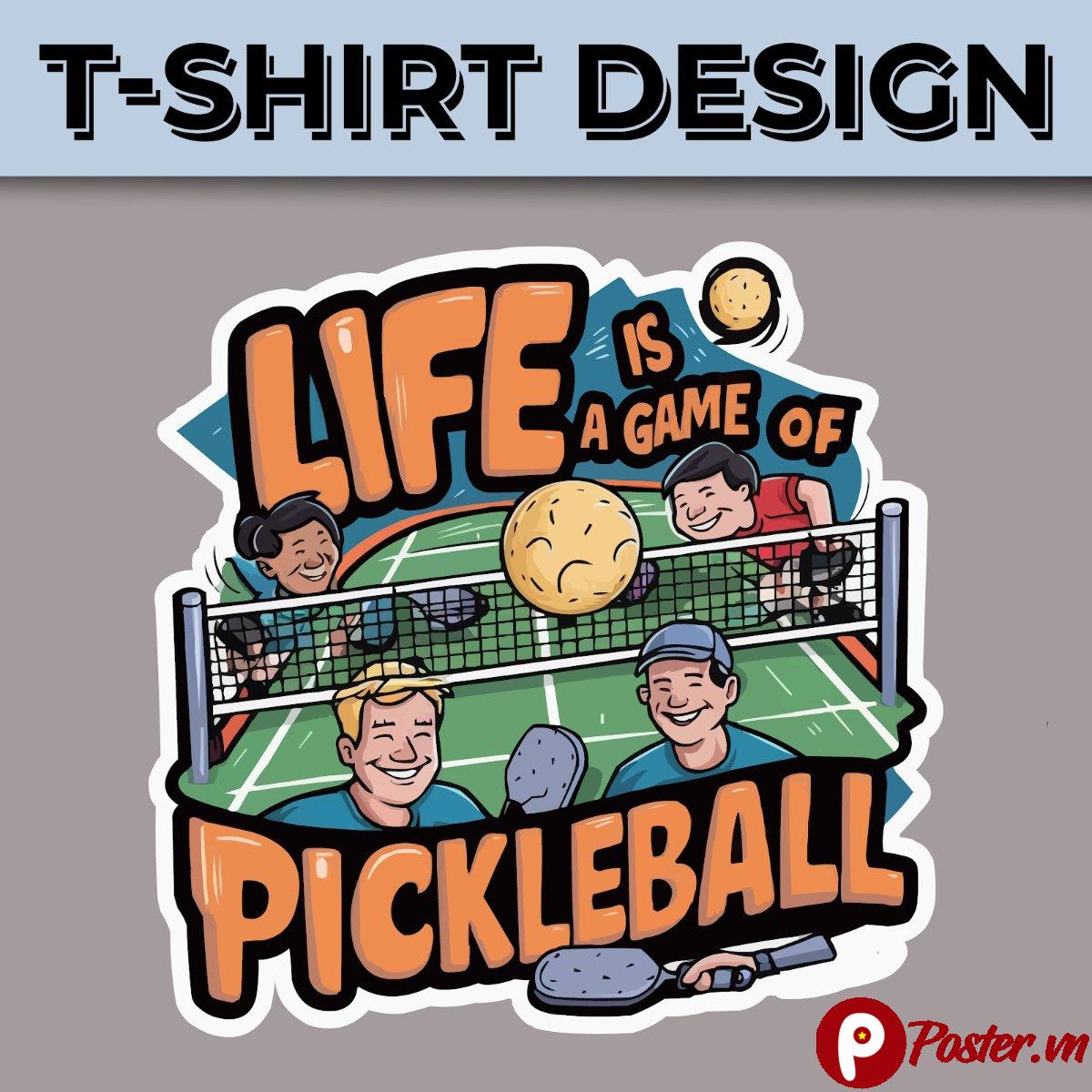 Thiết kế áo thun Pickleball 