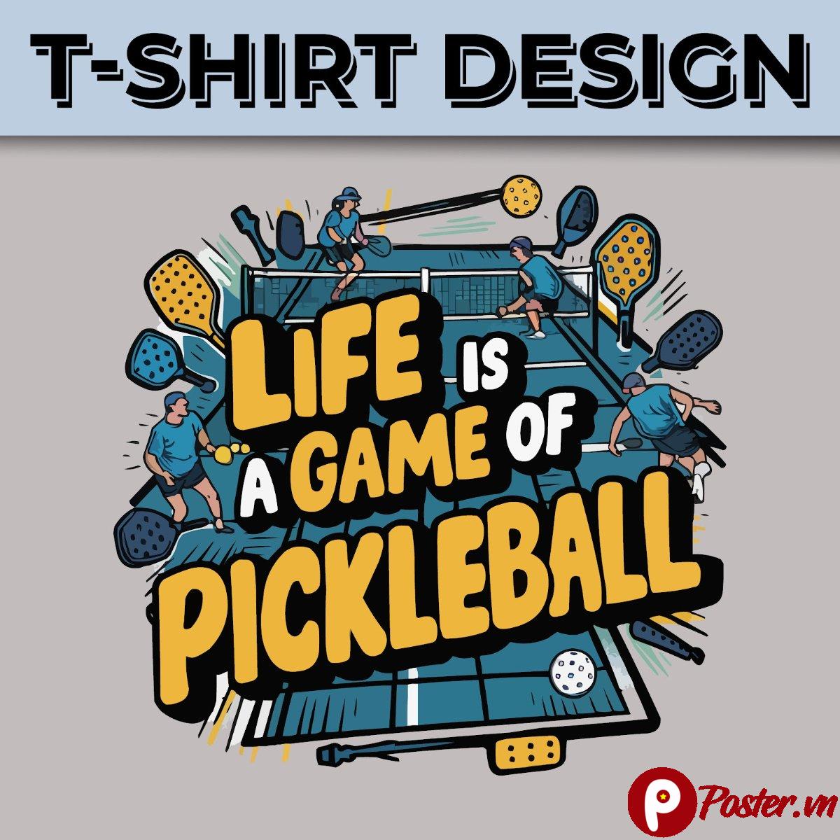 Thiết kế áo thun Pickleball