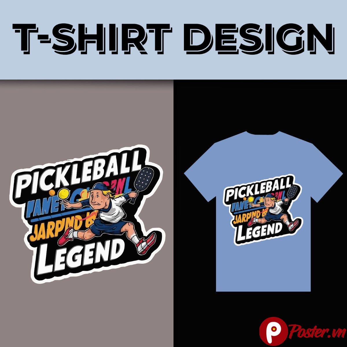 Thiết kế áo thun Pickleball
