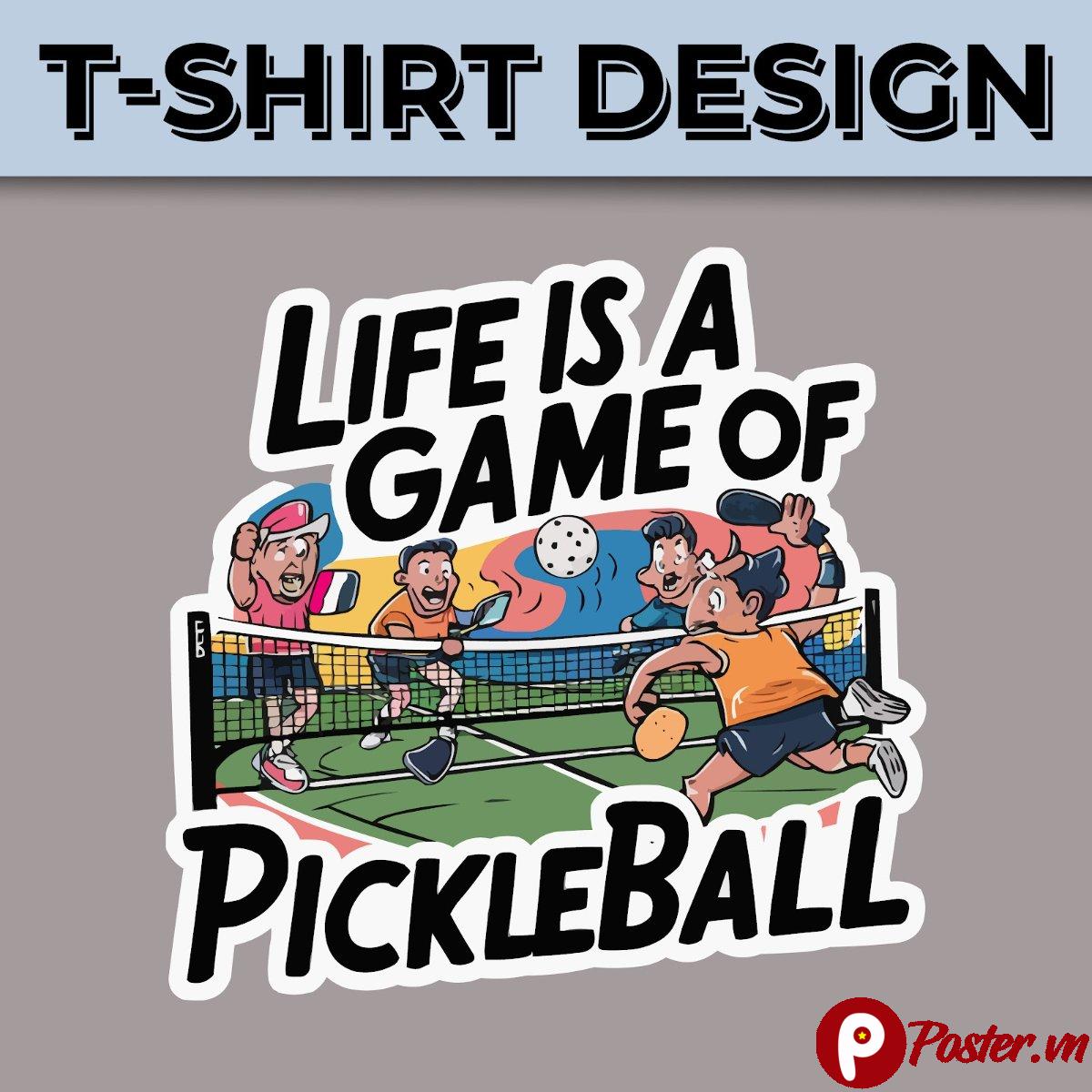 Thiết kế áo thun Pickleball