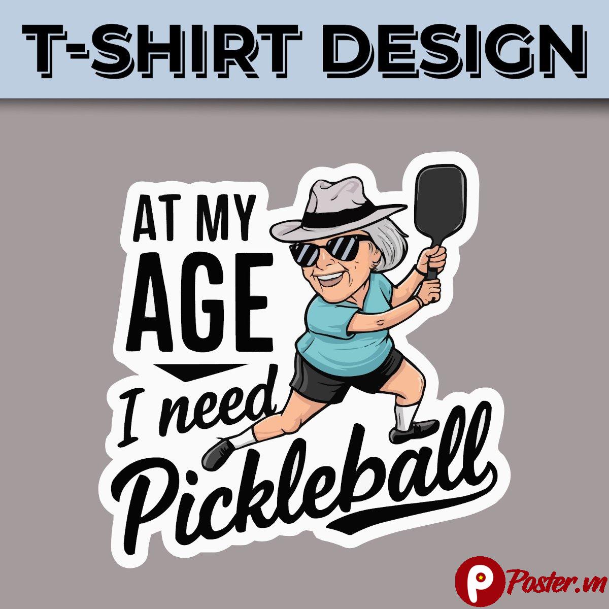 Thiết kế áo thun pickleball vui nhộn
