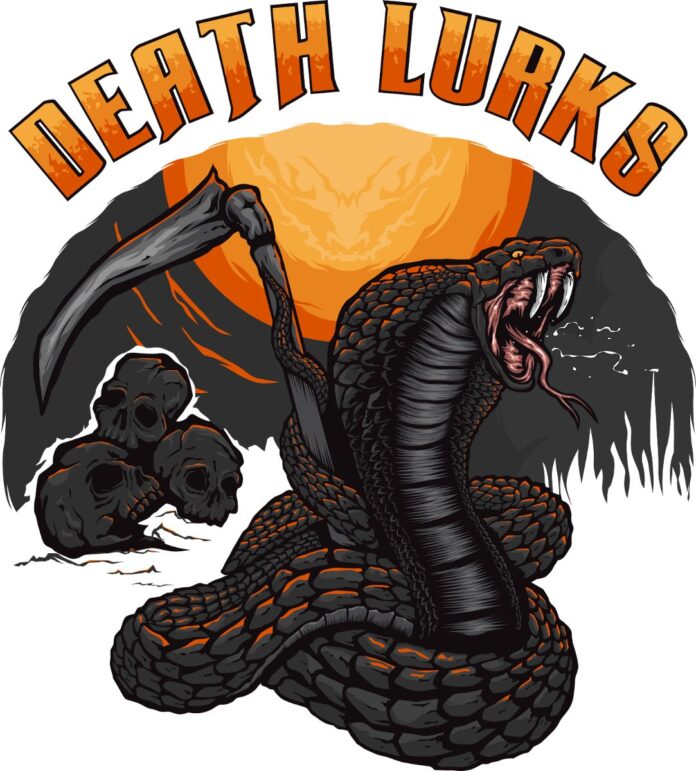 Rắn hổ mang kinh dị vector