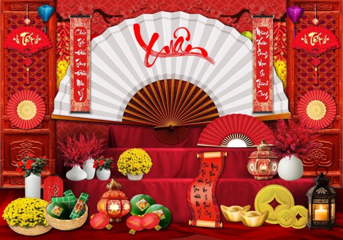 Tiểu cảnh Tết 2025