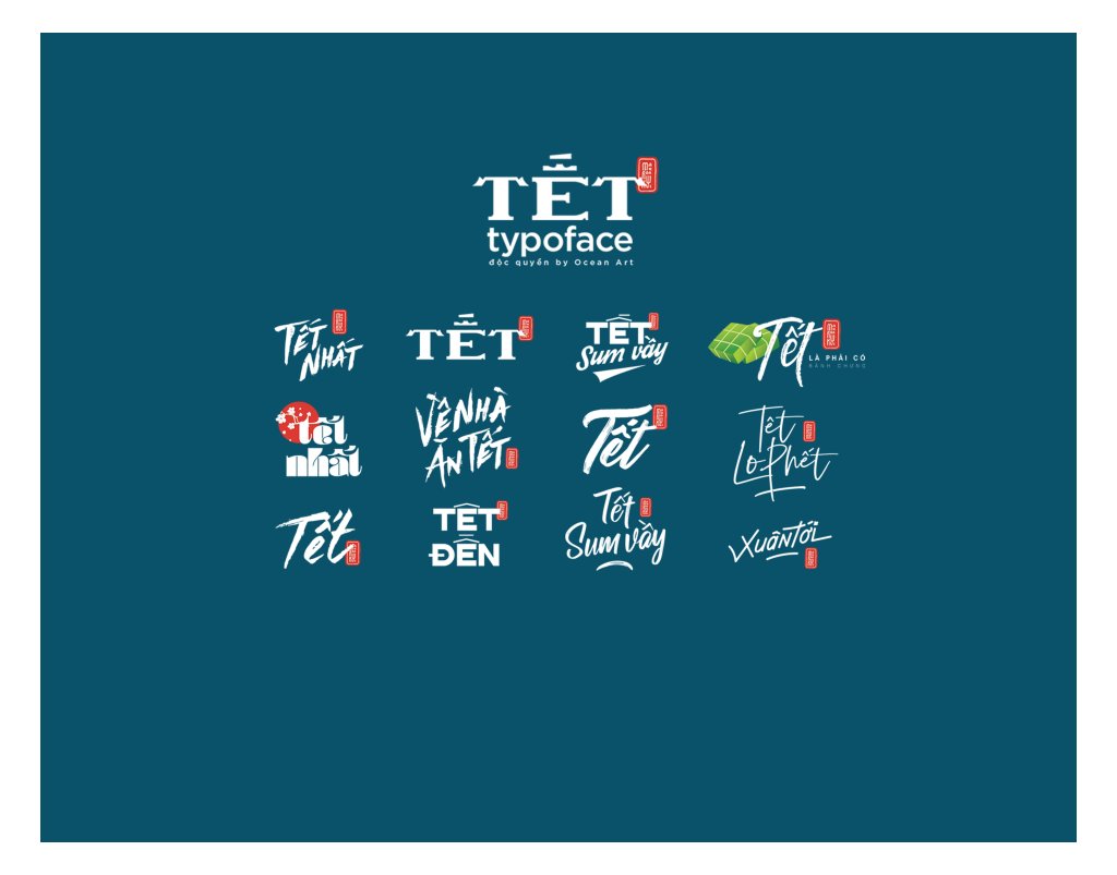 Typo Tết 5 Vector Đẹp