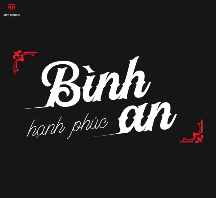 Typo Tết Bình An Hạnh Phúc