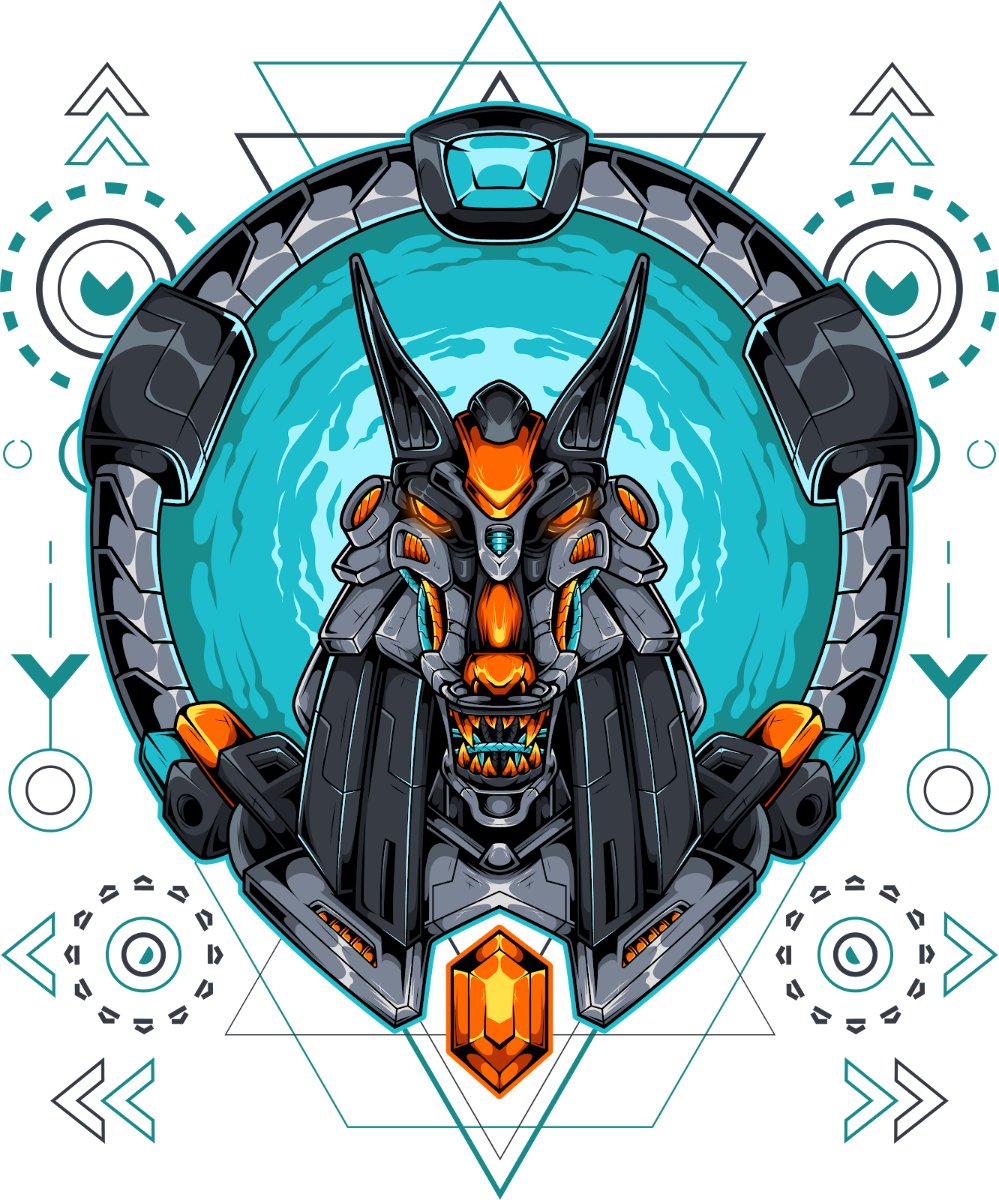 Vector Anubis Cyberpunk