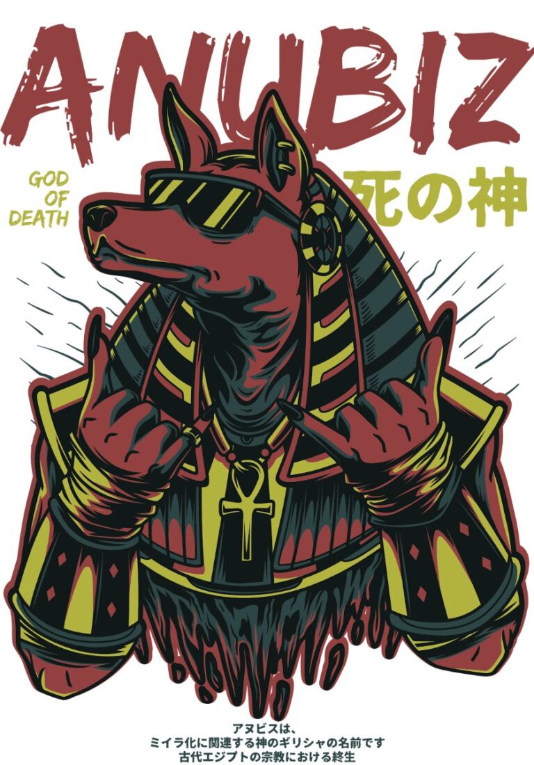 Vector Anubis thần chết đồ họa
