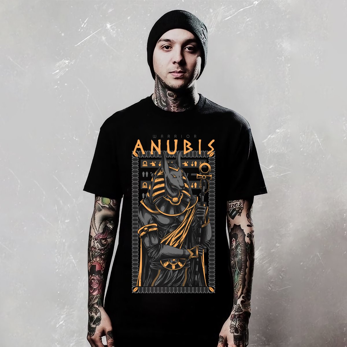 Vector áo thun Anubis