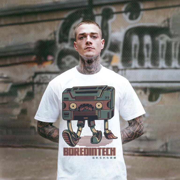 Vector Áo Thun Bored In Tech