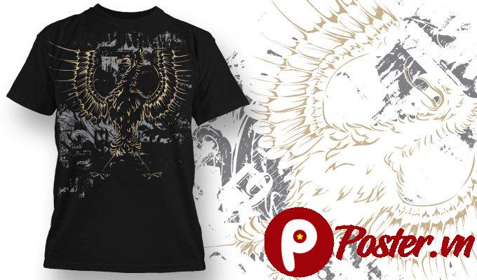 Vector áo thun đại bàng AI