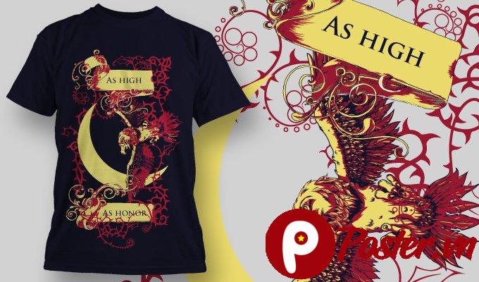 Vector áo thun đại bàng