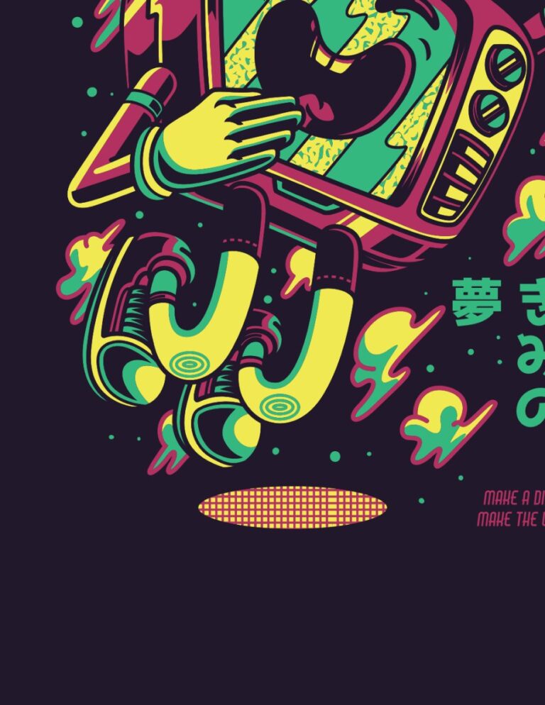 Vector Áo Thun Đồ Họa Retro