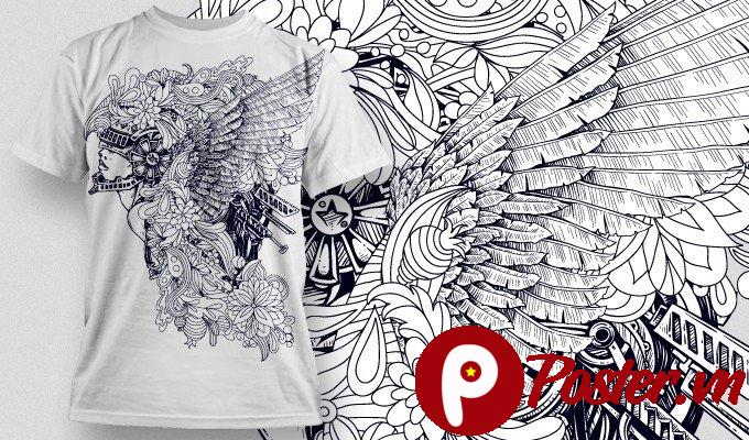 Vector Áo Thun Cánh Đại Bàng