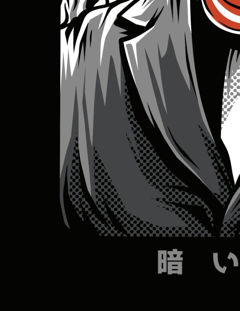 Vector áo thun phong cách Nhật Bản