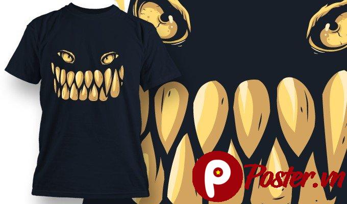 Vector áo thun quỷ dữ