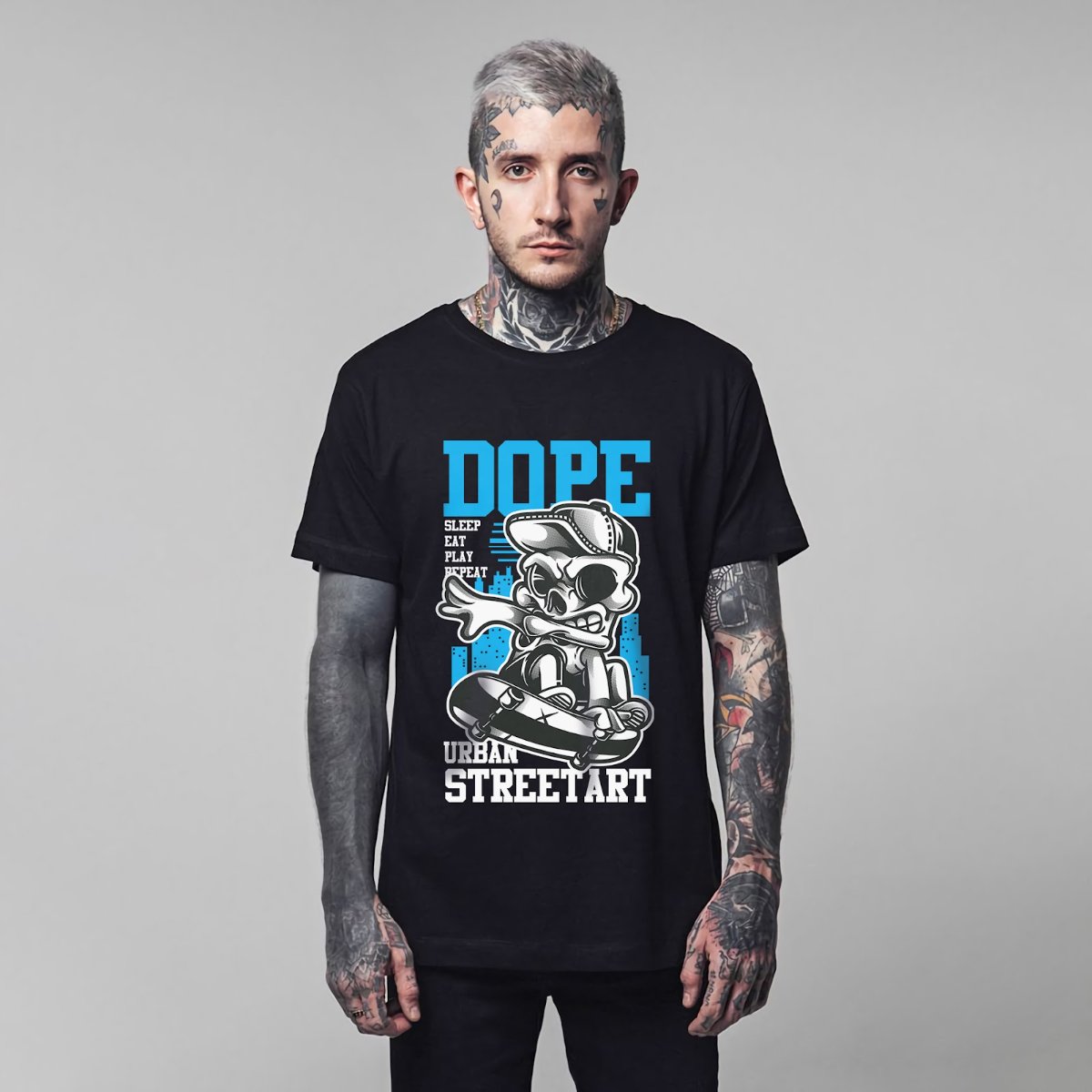 Vector áo thun street art Dope