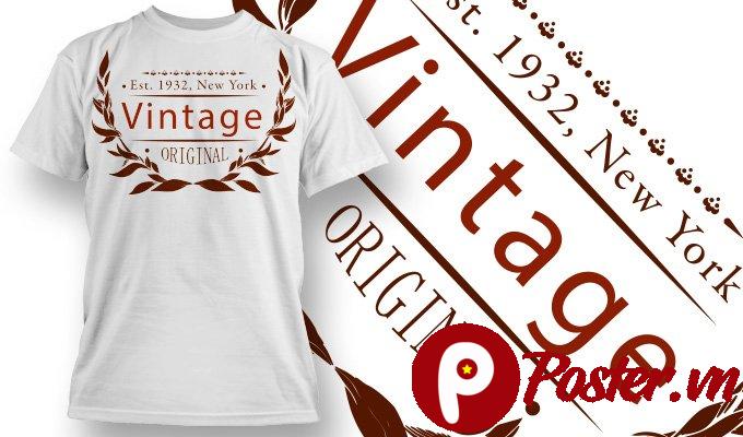 Vector áo thun vintage độc đáo