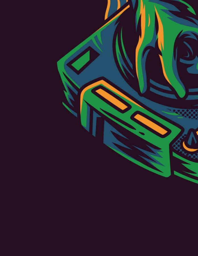 Vector bàn DJ phong cách đồ họa