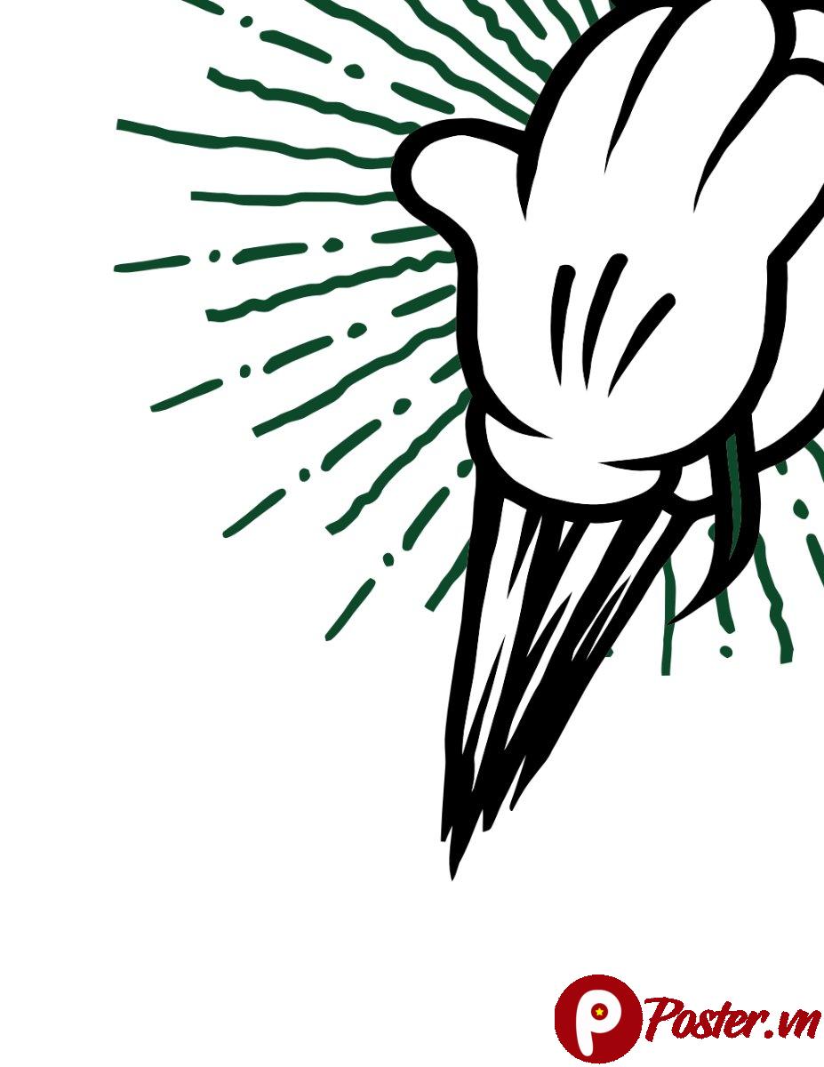 Vector bàn tay Mickey hoạt hình