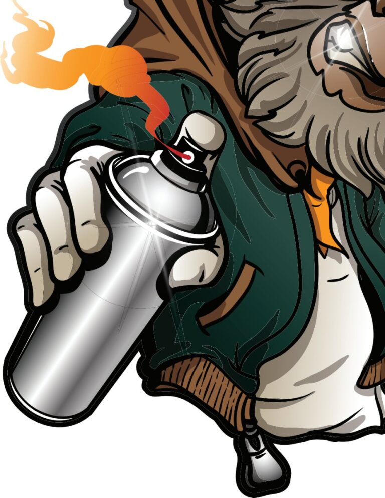 Vector Bình Xịt Sơn Graffiti