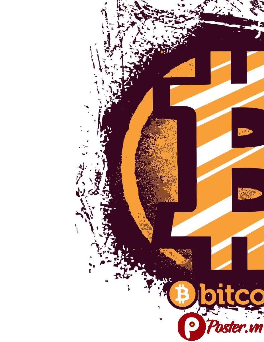 Vector Bitcoin Grunge