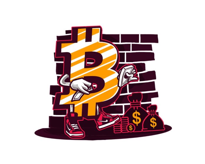 Vector Bitcoin hoạt hình