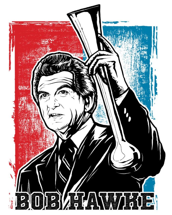 Vector Bob Hawke Pop Art