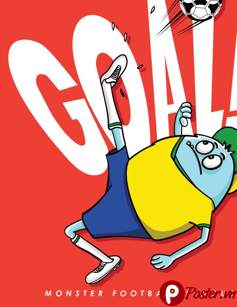 Vector bóng đá hoạt hình