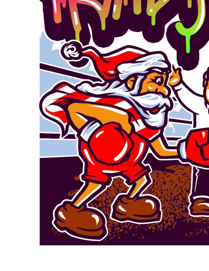 Vector Boxing Ông Già Noel
