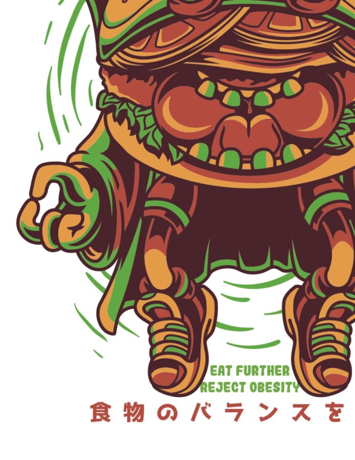 Vector Burger Hoạt Hình