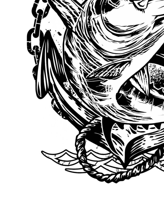 Vector cá ngừ mạnh mẽ