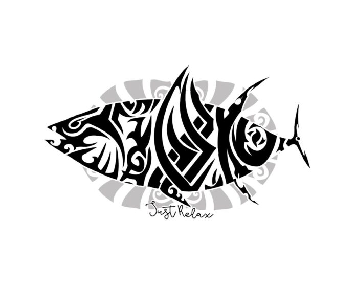 Vector Cá Ngừ Tribal Độc Đáo