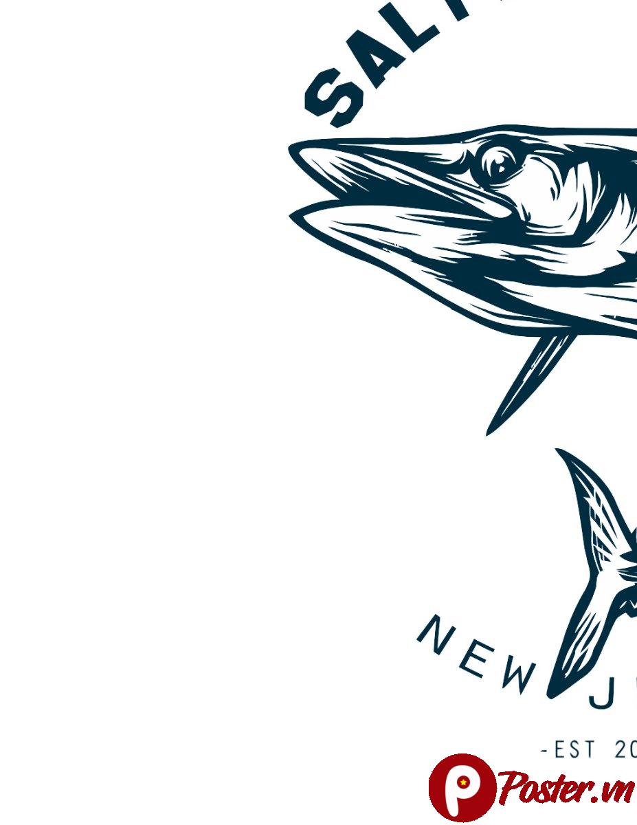 Vector cá nhồng vintage