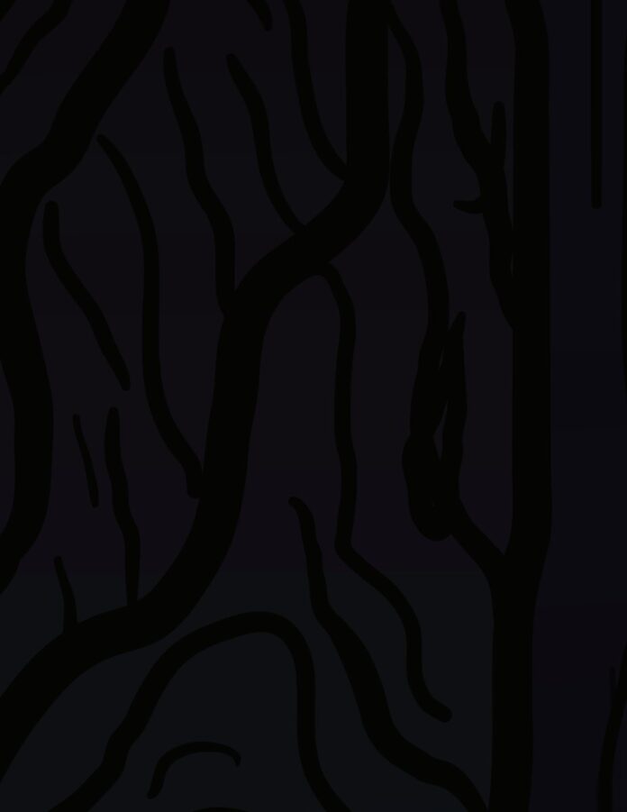 Vector cành cây đen trắng