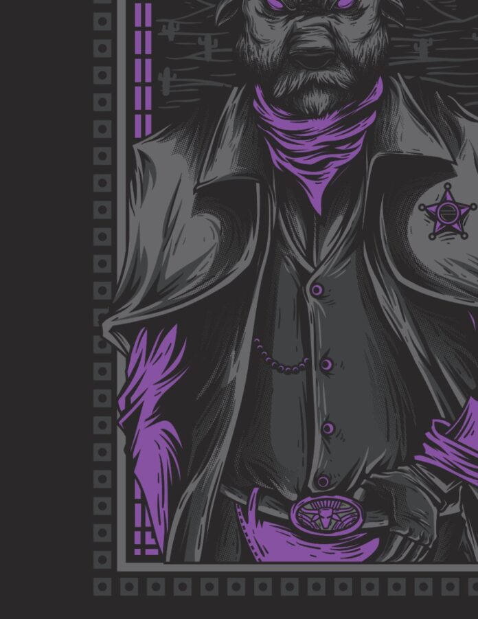 Vector cao bồi quỷ dữ