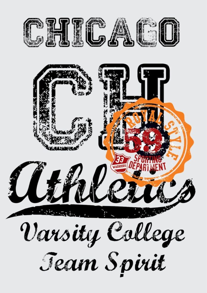 Vector Chicago Athletics Varsity College