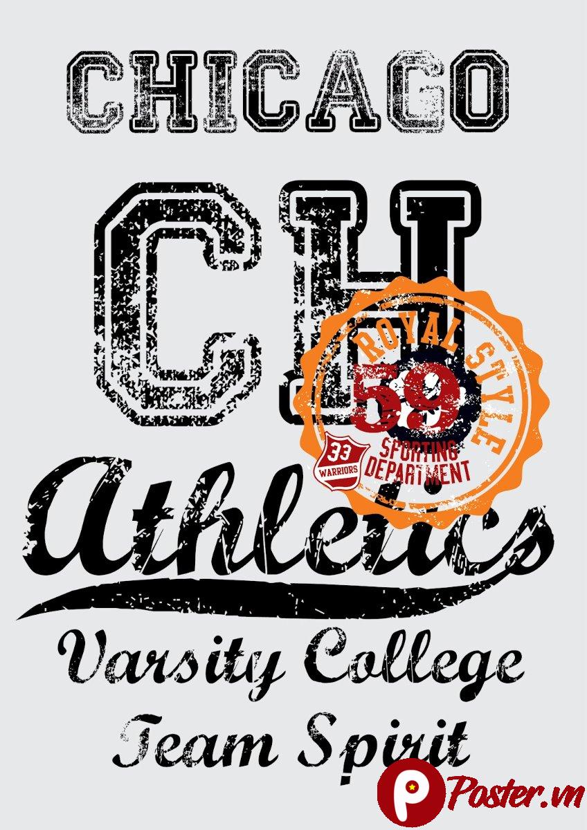 Vector Chicago Athletics Varsity College