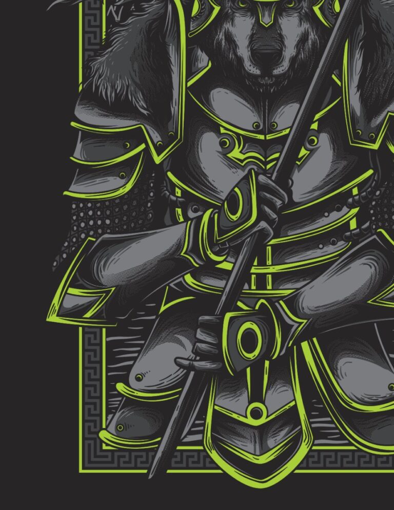 Vector chiến binh sói EPS10