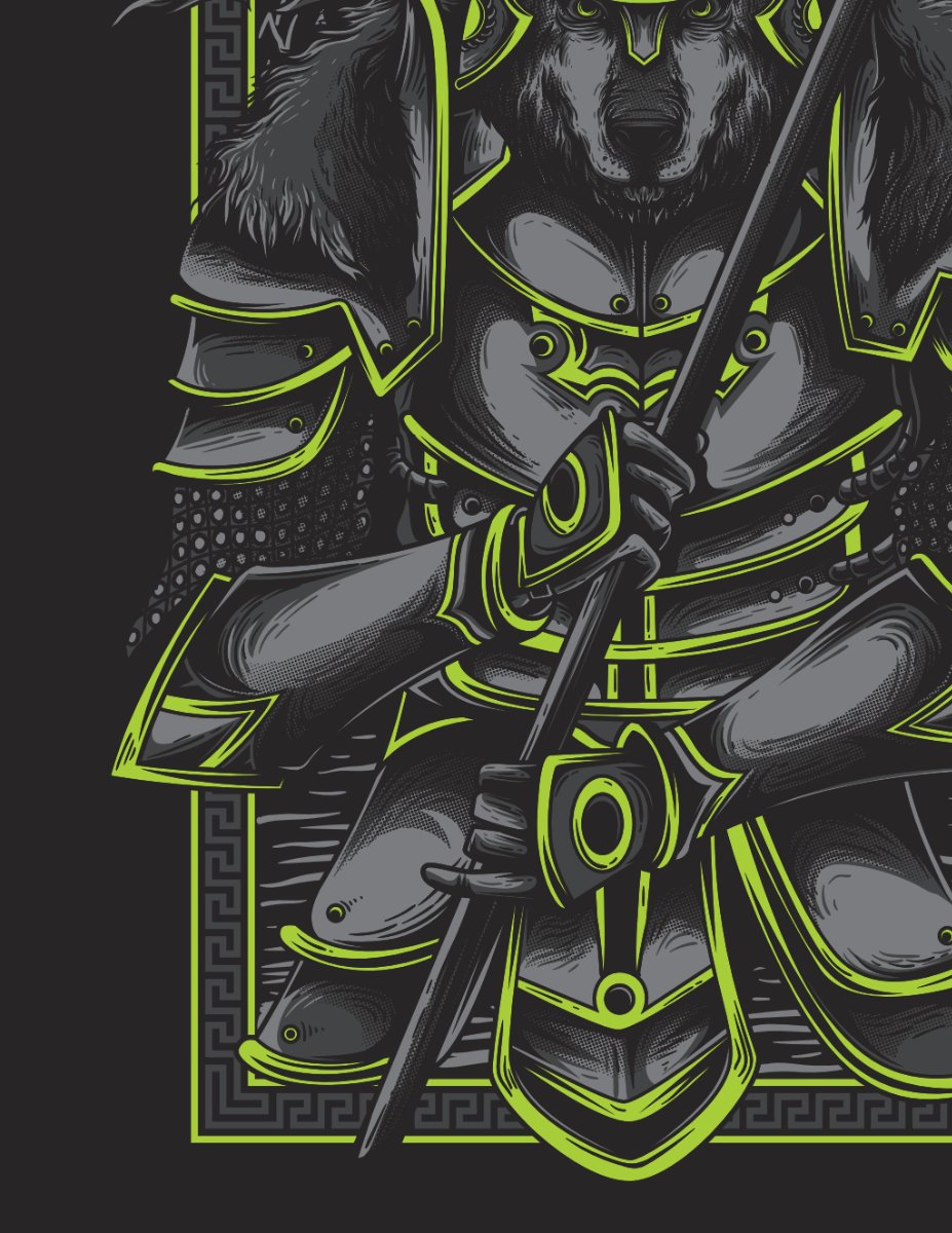 Vector chiến binh sói EPS10