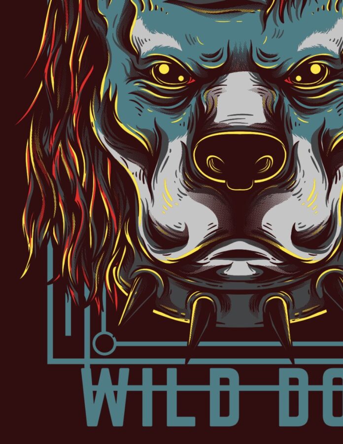 Vector chó hoang EPS