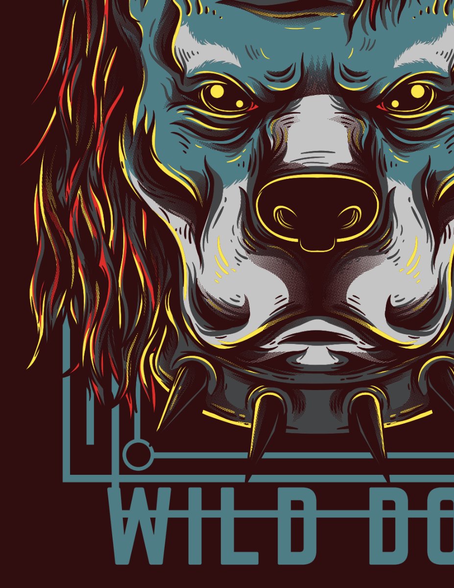 Vector chó hoang EPS